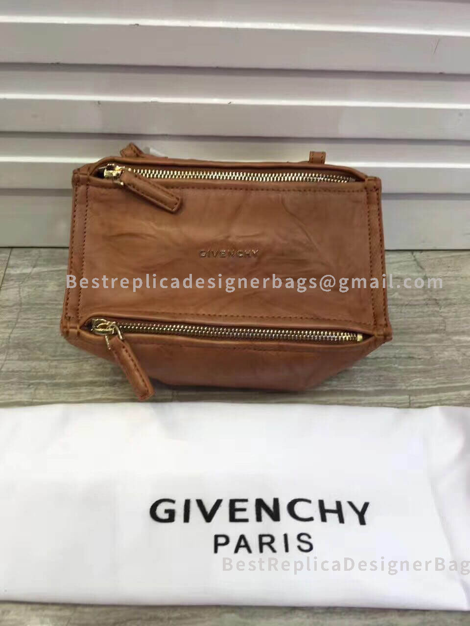 Givenchy Micro Pandora Bag In Aged Leather Caramel SHW 1-28610